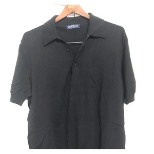 Sormani Italian Black Polo shirt Men’s Large